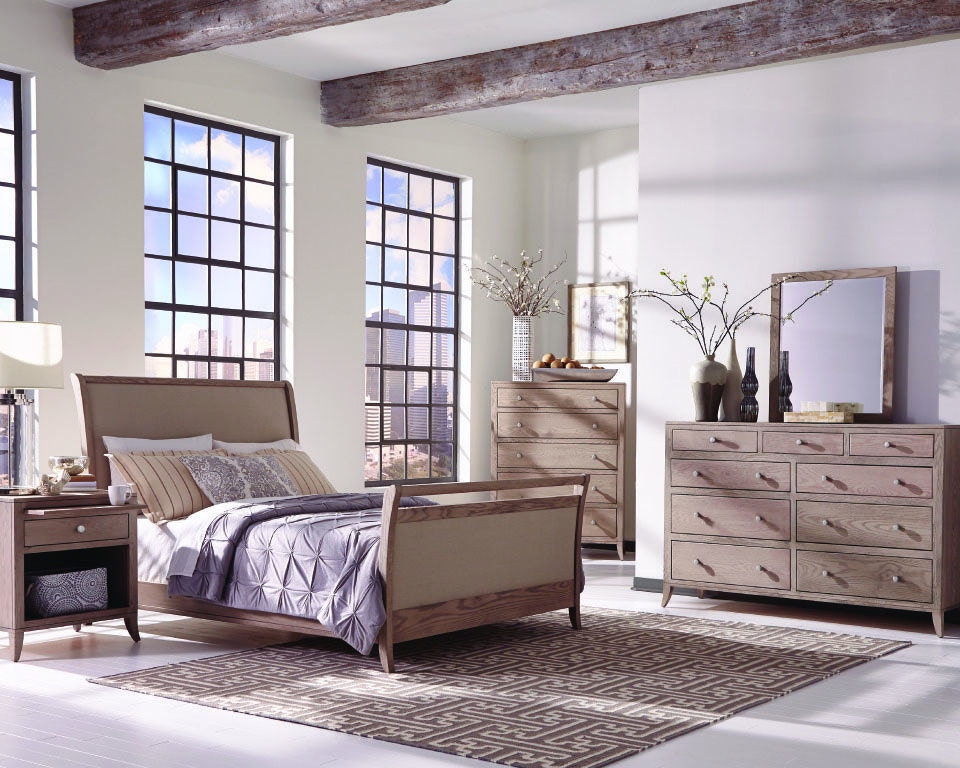 MAVIN Bedroom Upholstered Bed with Left Side Drawers Adrienne